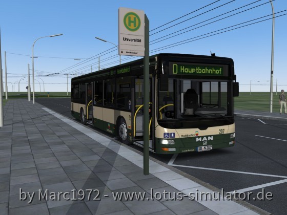 Sonnenburg V2 - Bus in der HVZ (Linie D)